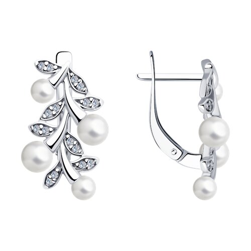 

Серьги из серебра TEO MAORI 894026058, жемчуг культивированный, 894026058