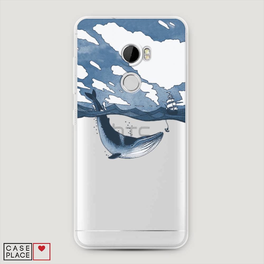 

Чехол на HTC One X10 "Большой кит", Синий, 101850-1