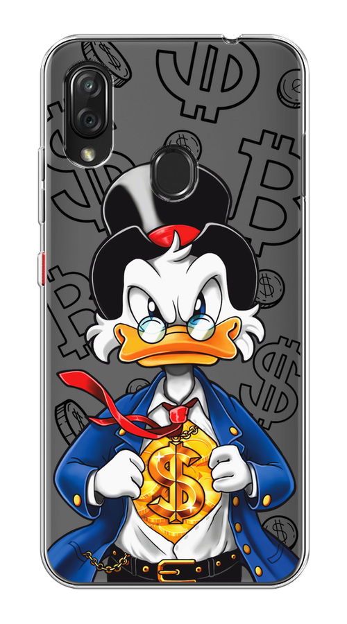 

Чехол на ZTE Blade V10 Vita "Scrooge Goldman", Черный;белый;синий, 132650-1