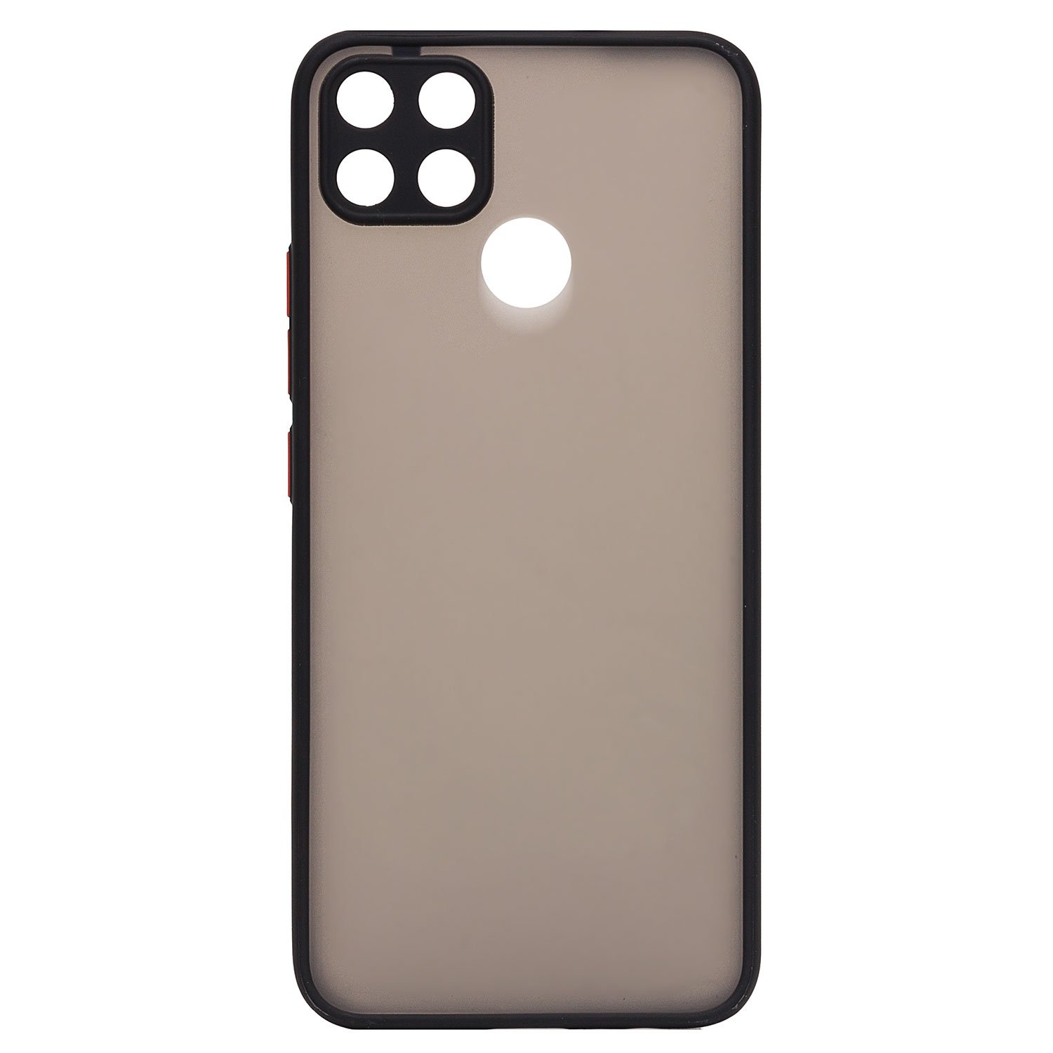 

Чехол Realme C25 (RMX3191), C25s (RMX3195) пластиковый с окантовкой <черный>
