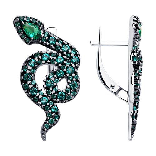 

Серьги из серебра TEO MAORI 894025284, фианит, 894025284