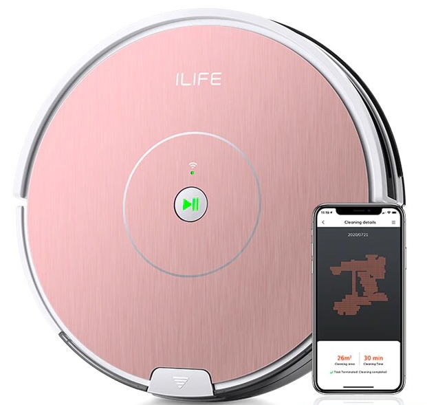 фото Робот-пылесос ilife a80 plus розовый