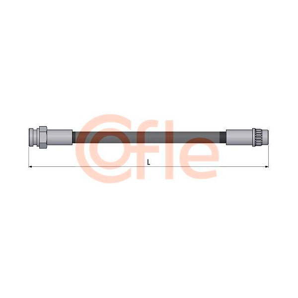 фото Шланг тормозной задн citroen c2 03- / c3 02- / c4 04- peugeot 307 00- / 308 08- / 3008 09 cofle