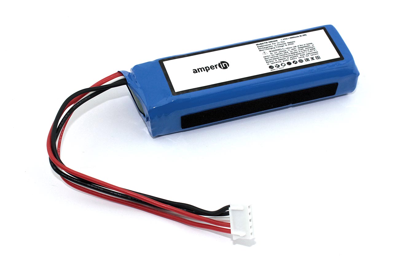 

Аккумуляторная батарея Amperin для Harman/Kardon Go Play 7.4V 3000mAh 22.2Wh, Синий, VB-090406