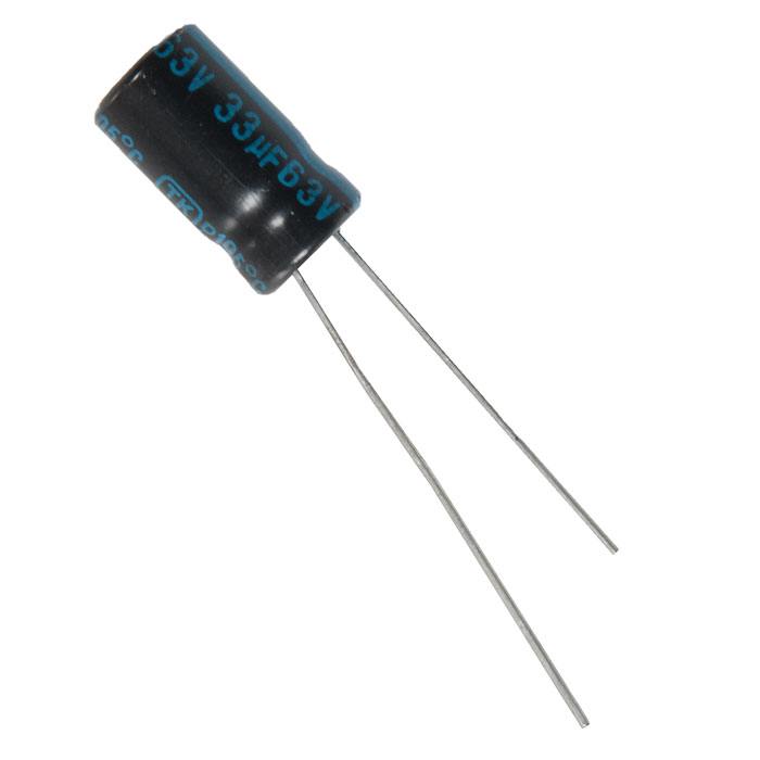 

Конденсатор электролитический Jamicon 33x63 6,3x11 TK 105C