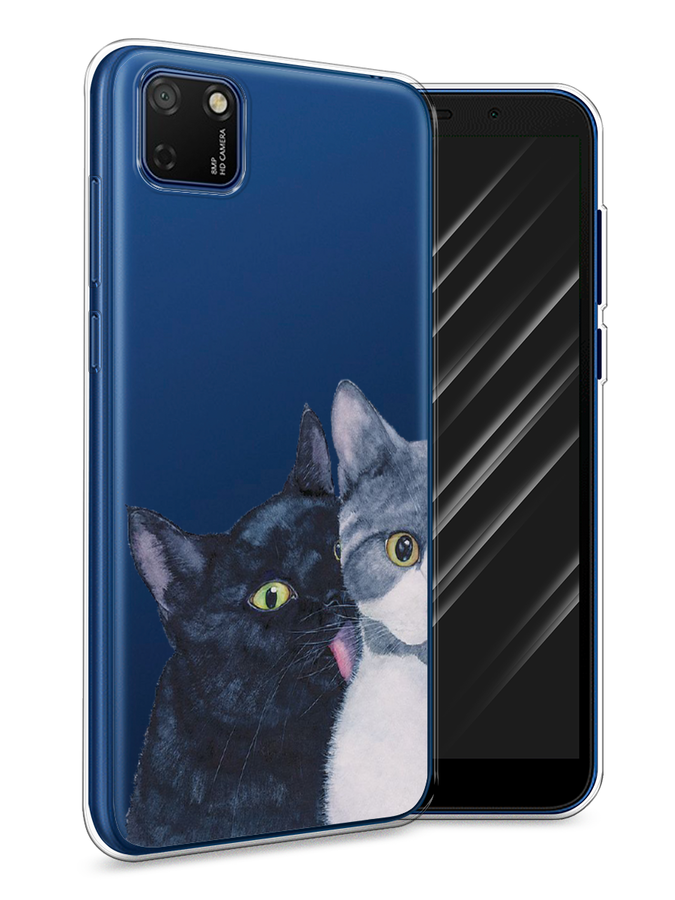 

Чехол Awog на Honor 9S "Кошачья любовь", Синий, 6102650-1