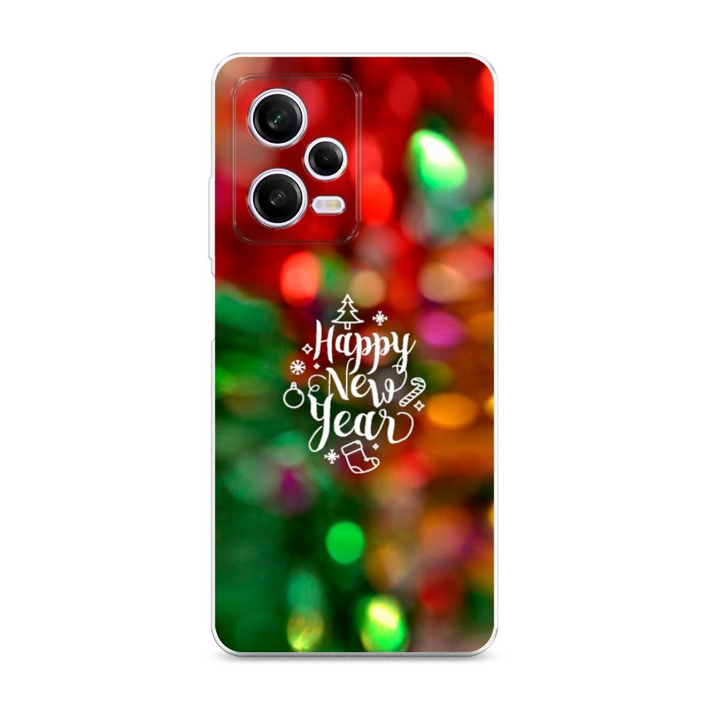 

Чехол на Xiaomi Redmi Note 12 Pro "Новый Год на елке", Зеленый;красный;желтый, 317050-5