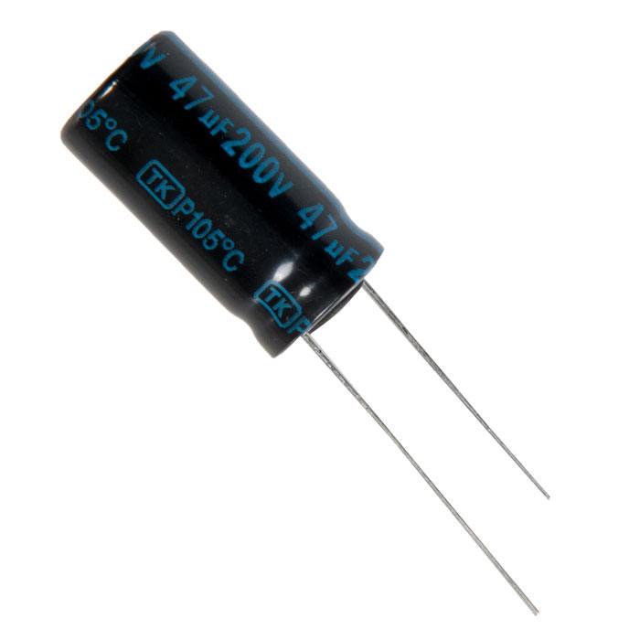 

Конденсатор электролитический Jamicon 47x200 10x20 TK 105C