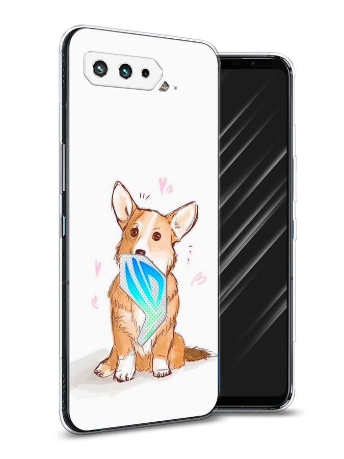 

Чехол Awog на Asus ROG Phone 5 "Корги любовь", Бежевый;белый, 44250-1