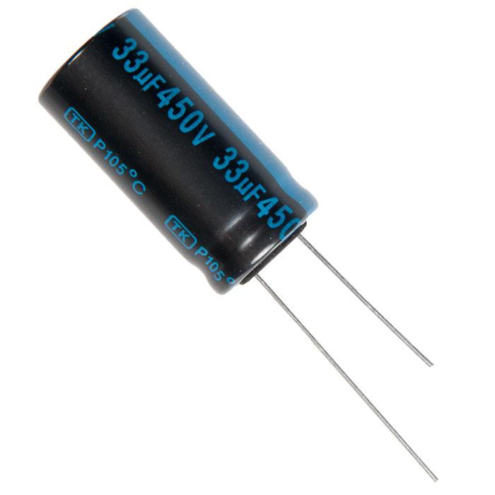 

Конденсатор электролитический Jamicon 33x450 16x31,5 TK 105C