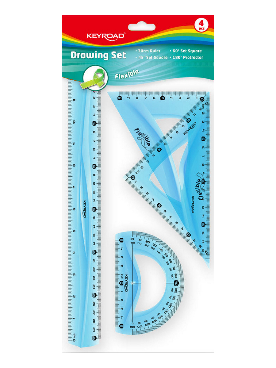 Чертежный набор KEYROAD KR971105/голубой