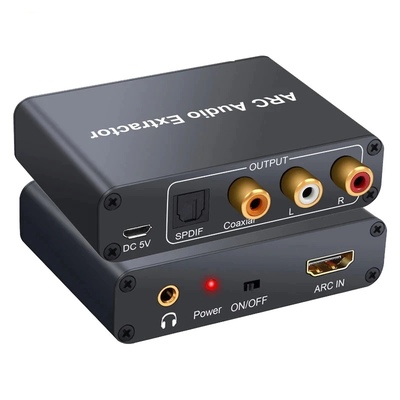 фото Hdmi arc экстрактор (конвертер аудио 5.1) neoteck dac033 (spdif/coaxial/rca/3.5мм)