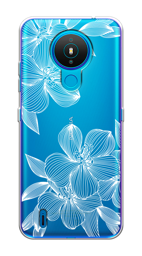 

Чехол на Nokia 1.4 "Крокус", Белый;прозрачный, 124550-1