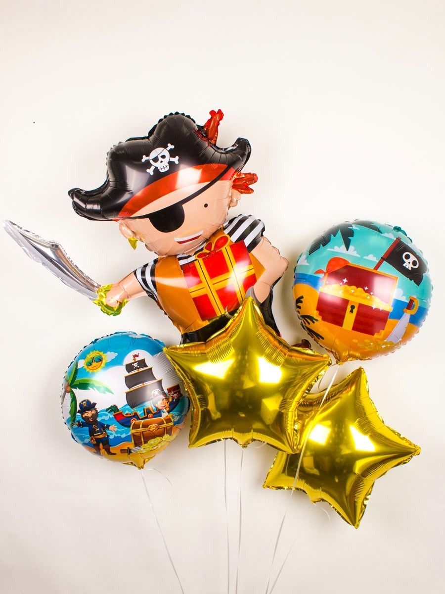 Набор шаров для праздника Пиратский, облако на день рождения