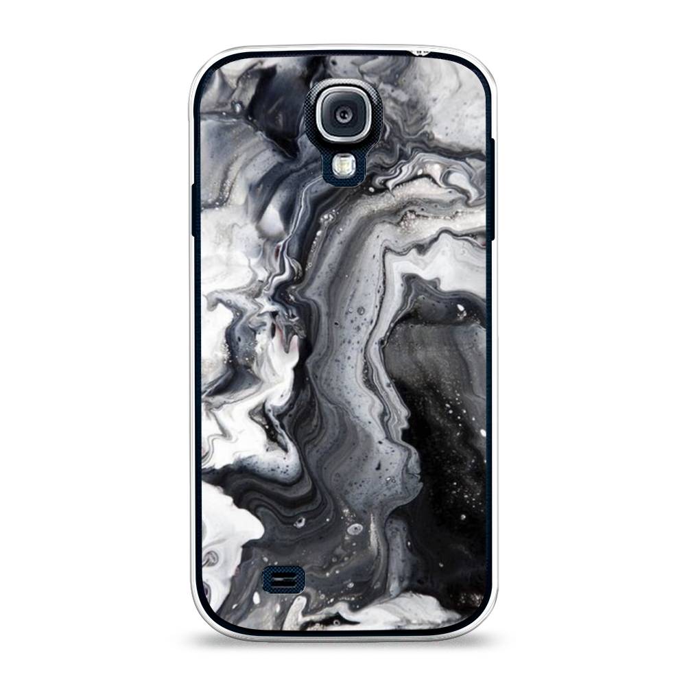 

Чехол Awog на Samsung Galaxy S4 / Самсунг S4 "Бело-черные сложные полосы", 23950-3