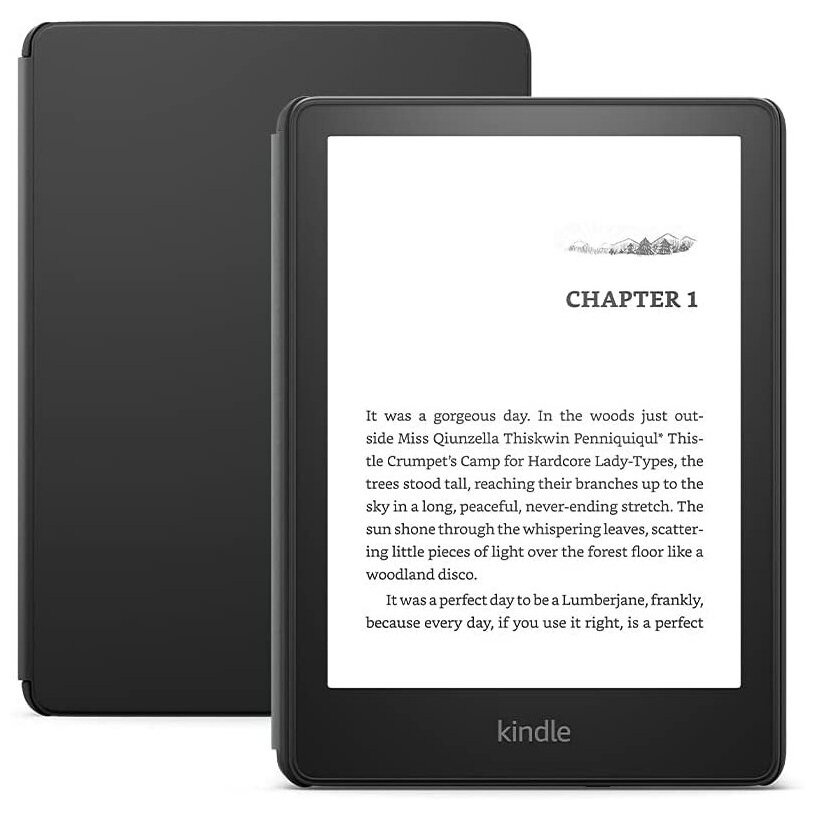 

Электронная книга Amazon Kindle PaperWhite 2021 8Gb Black Kids Edition + Чехол черный, Amazon Kindle PaperWhite 2021 8Gb Black Kids Edition