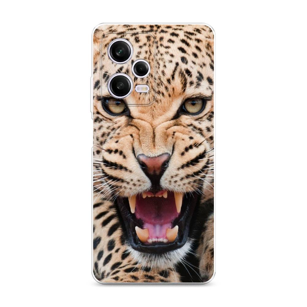 

Чехол на Xiaomi Redmi Note 12 Pro "Леопард 3d", Бежевый;черный, 317050-6