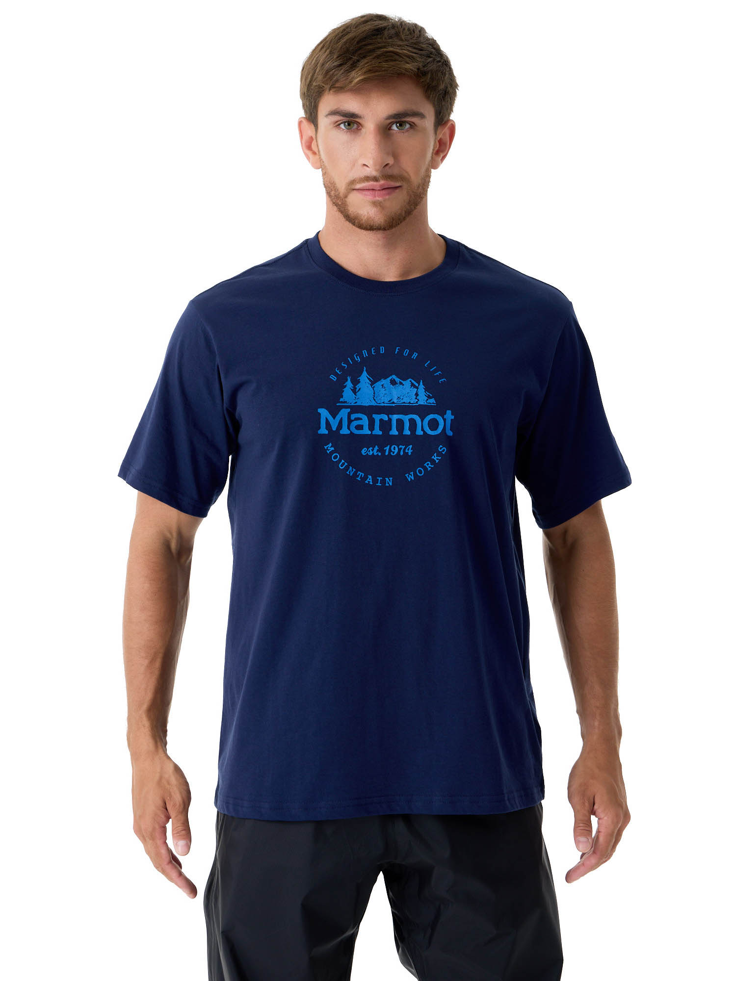 Футболка мужская Marmot Culebra Peak Tee Ss 2023 синяя S