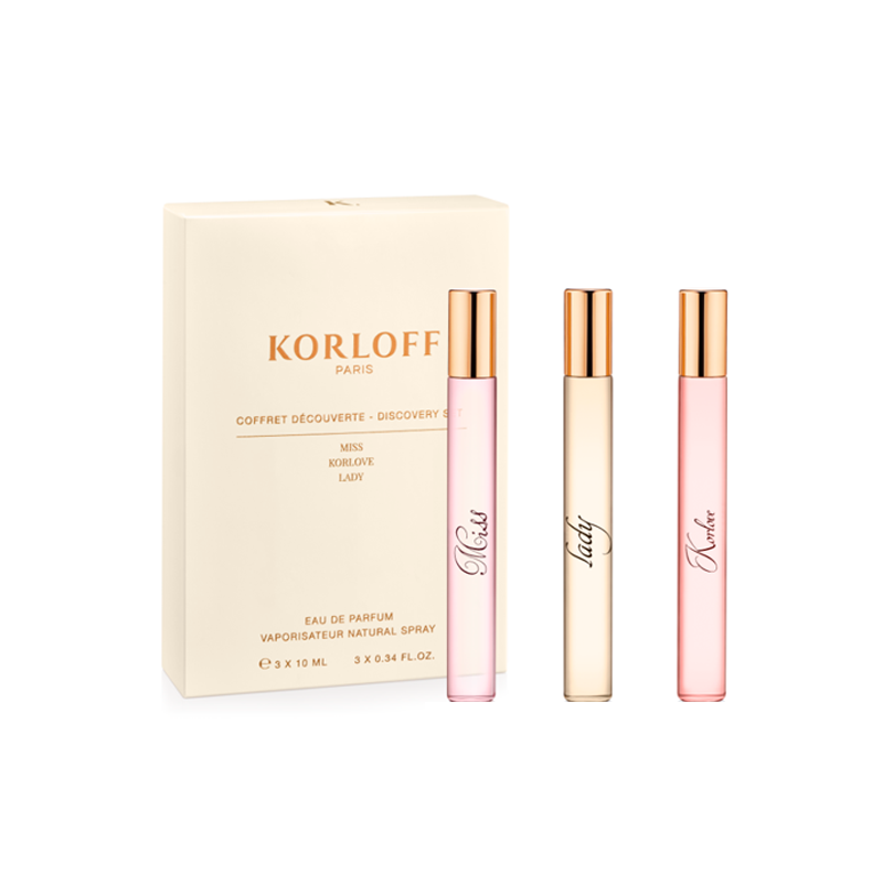 Подарочный набор Korloff Paris Set, 10 мл+10мл+10мл korloff ecorce d argent 100