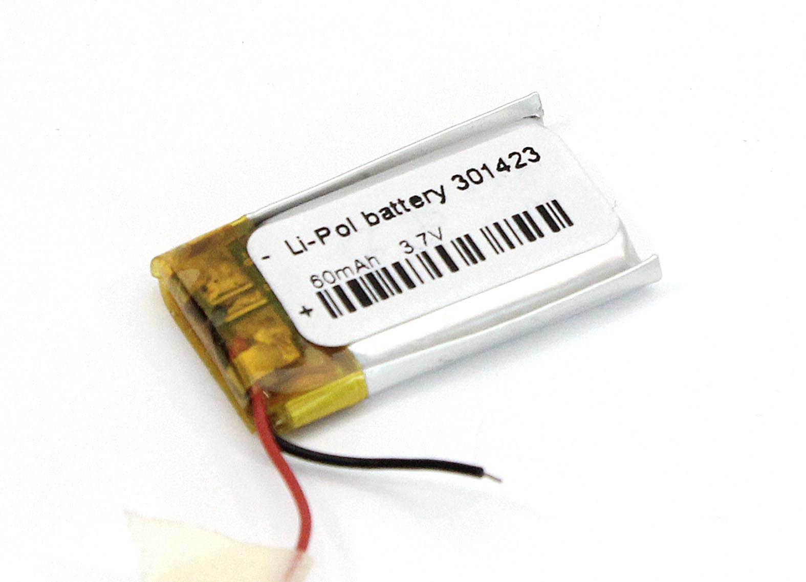 

Аккумуляторная батарея OEM Li-Pol 3*14*23мм 2pin 3.7V/60mAh