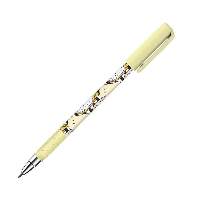 Ручка шариковая Lorex Dragon Fruit Slim Soft Grip 0.5мм, синяя, прорезиненный корпус