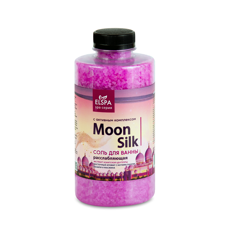 Соль для ванны расслабляющая Elspa Moon Silk 800 г соль для ванны соблазняющая с пеной elspa parfume kiss 800 г