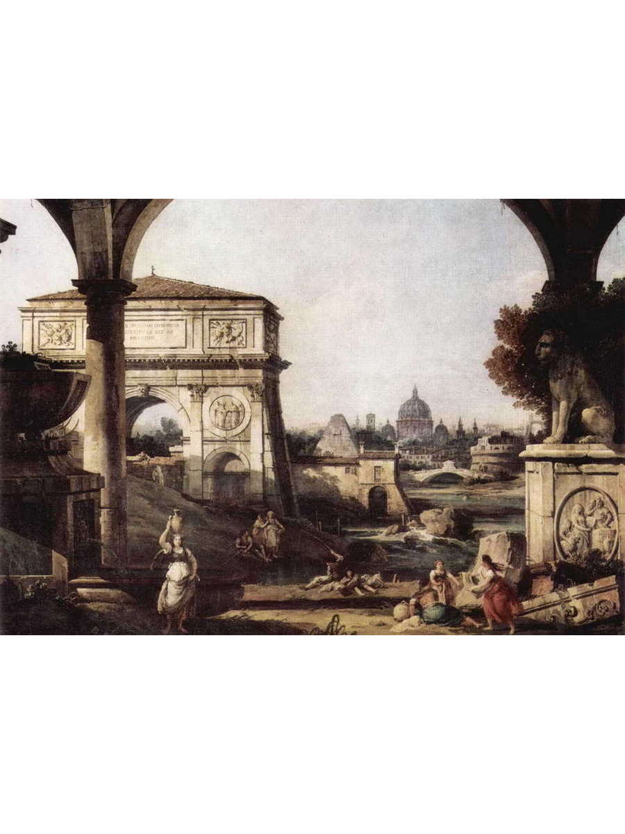 фото Постер drabs a2 джованни антонио каналетто, римское каприччио, арка тита