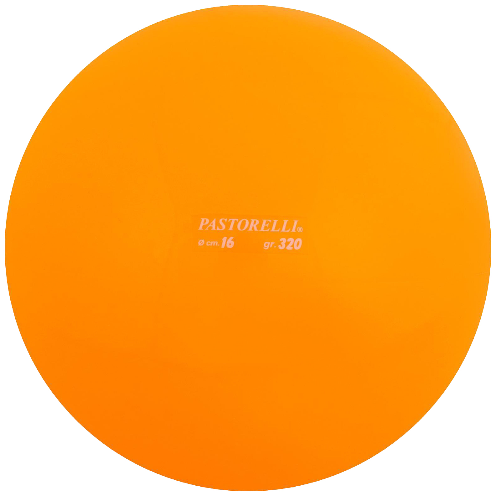 Мяч для гимнастики Pastorelli оранжевый, 16 см