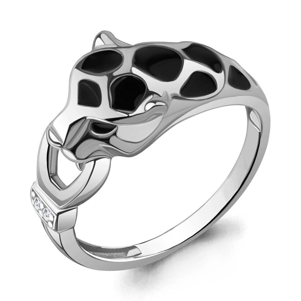 

Кольцо из серебра с фианитом\эмалью Aquamarine Aquamarine 67750А_925_р р. 18,5, 67750А_925_р