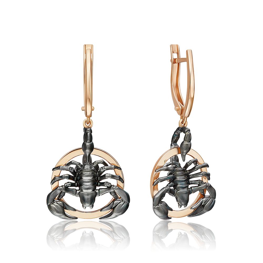 

Серьги подвески из комбинированного золота PLATINA jewelry 02-5286-00-000-1111, 02-5286-00-000-1111