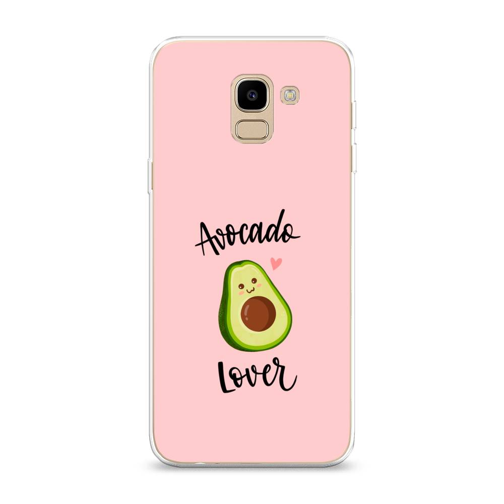 

Чехол на Samsung Galaxy J6 2018 "Avocado lover", Розовый;зеленый, 26150-6