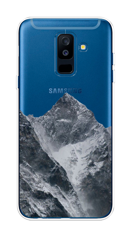 

Чехол на Samsung Galaxy A6 Plus "Горы арт 4", Серый;бежевый, 26050-2