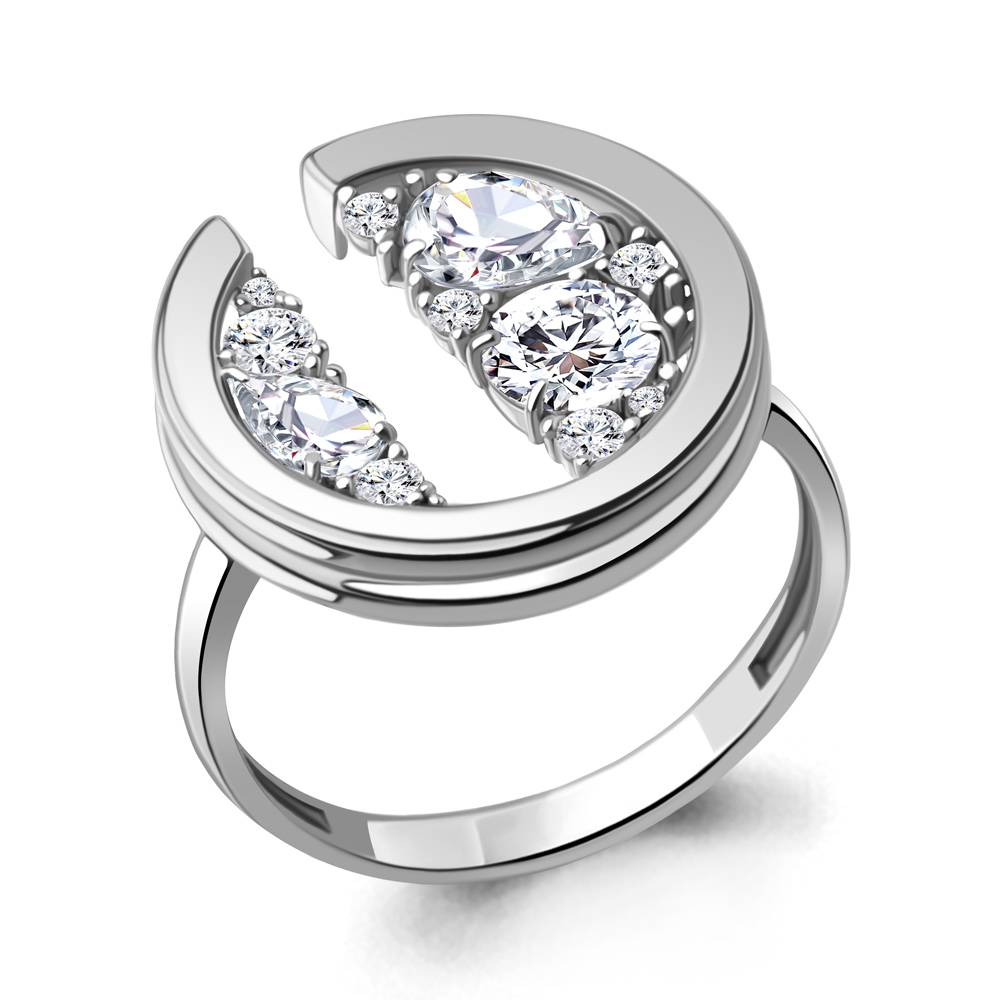 

Кольцо из серебра с фианитом Aquamarine Aquamarine 67746А_925_р р. 17,5, 67746А_925_р