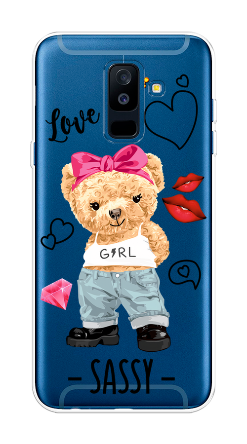 

Чехол на Samsung Galaxy A6 Plus "Sugar Mommy", Голубой;белый;розовый, 26050-6