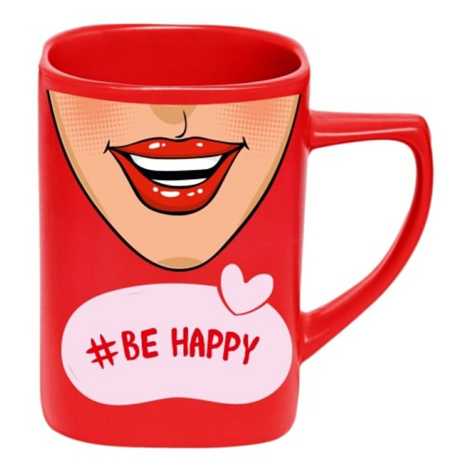 

Кружка Би-хэппи Селфи Be happy 400 мл красная