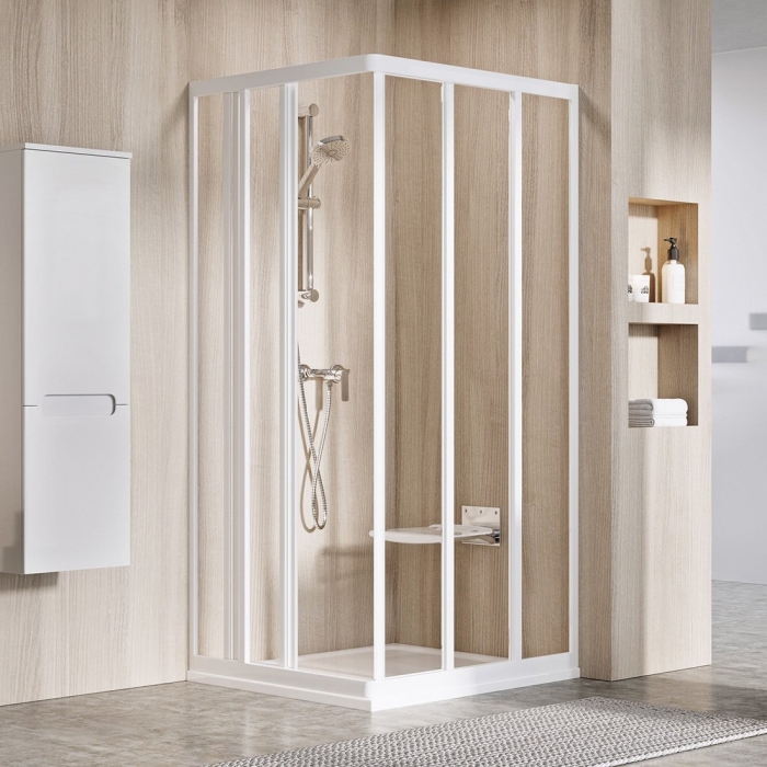 

Душевой уголок Ravak Supernova ASRV3/ASRV3 90x90 198 белый Transparent