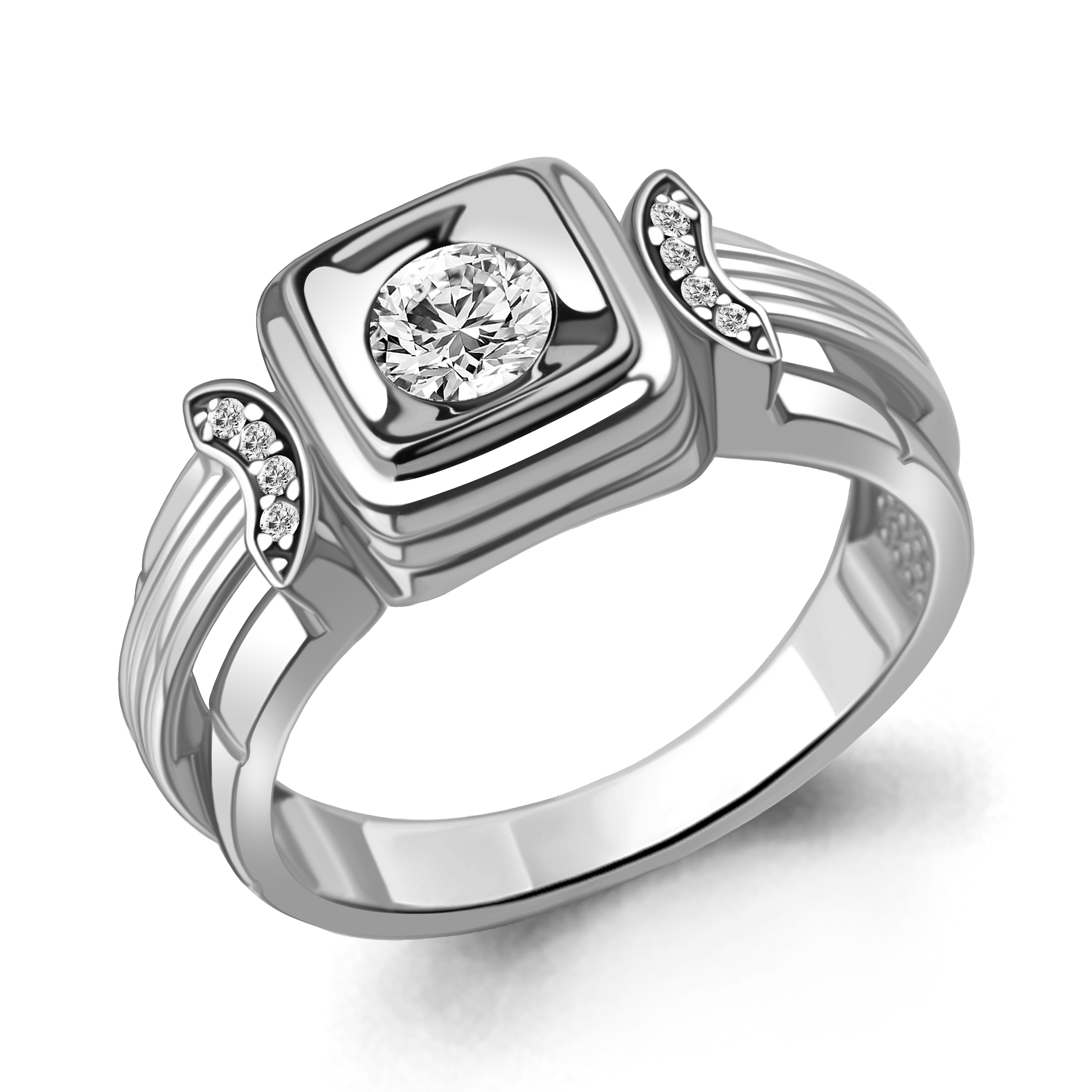 

Кольцо из серебра с фианитом Aquamarine Aquamarine 67730А_925_р р, 67730А_925_р