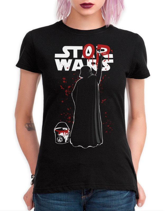 

Футболка женская Dream Shirts Вейдер - Stop Wars 10988911 черная 2XL, Вейдер - Stop Wars 10988911