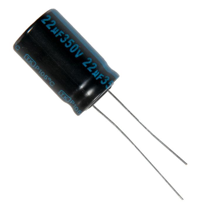 

Конденсатор электролитический Jamicon 22x350 12,5x21 TK 105C