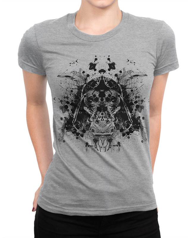 

Футболка женская Dream Shirts Тест Вейдера 49219411 серая 3XL, Тест Вейдера 49219411