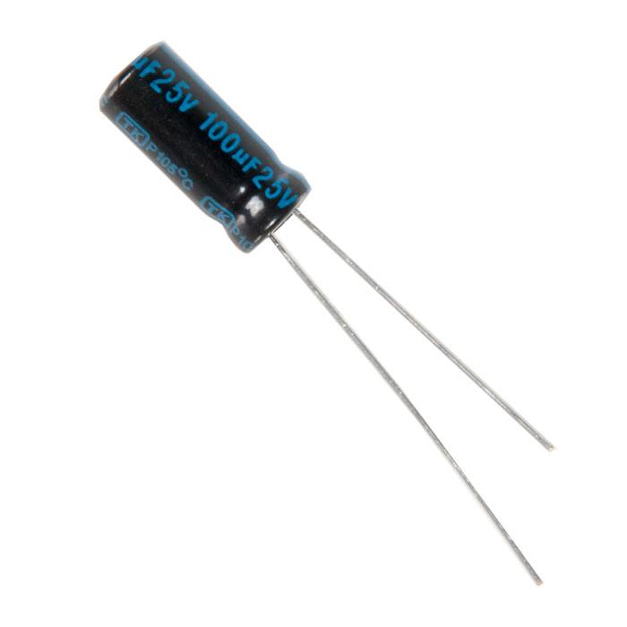 

Конденсатор электролитический Jamicon 100x25 5x11 TK 105C