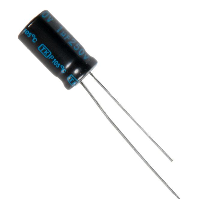 

Конденсатор электролитический Jamicon 1x250 6,3x11 TK 105C