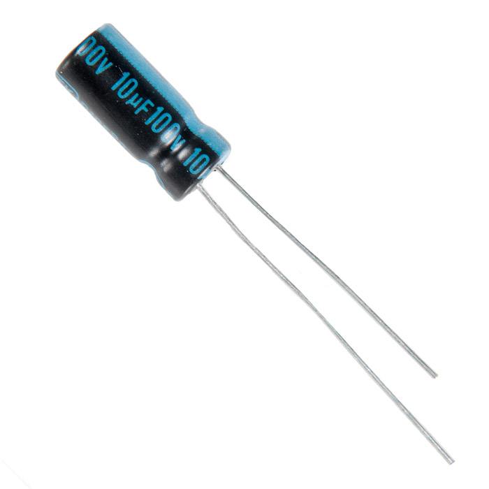 

Конденсатор электролитический Jamicon 10x100 5x11 TK 105C
