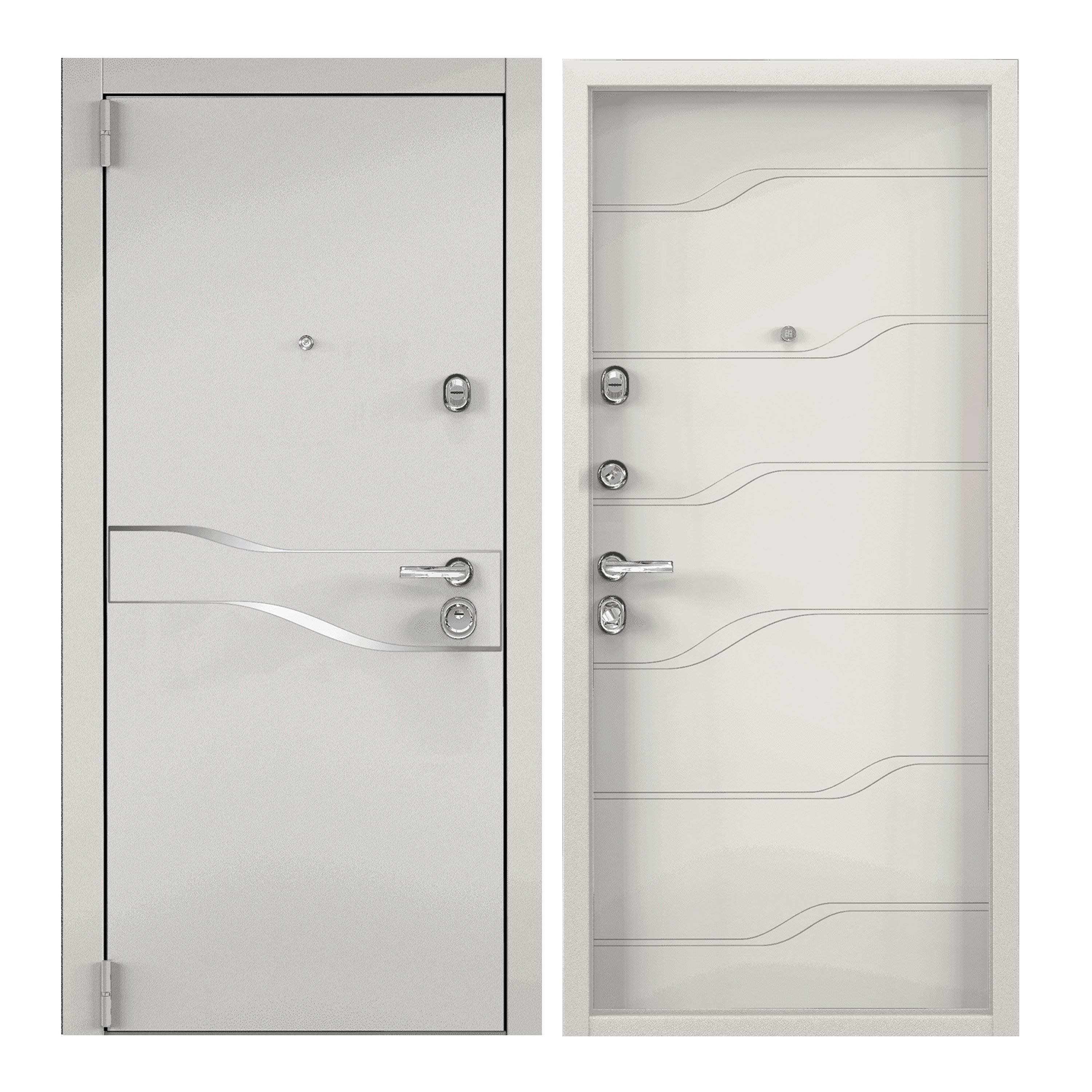 Дверь входная для квартиры металлическая Torex Super Omega 100 950х2050, правый, белый