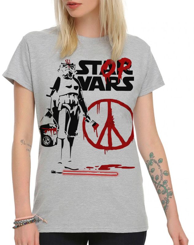 фото Футболка женская dream shirts штурмовик - stop wars 66632211 серая 2xl