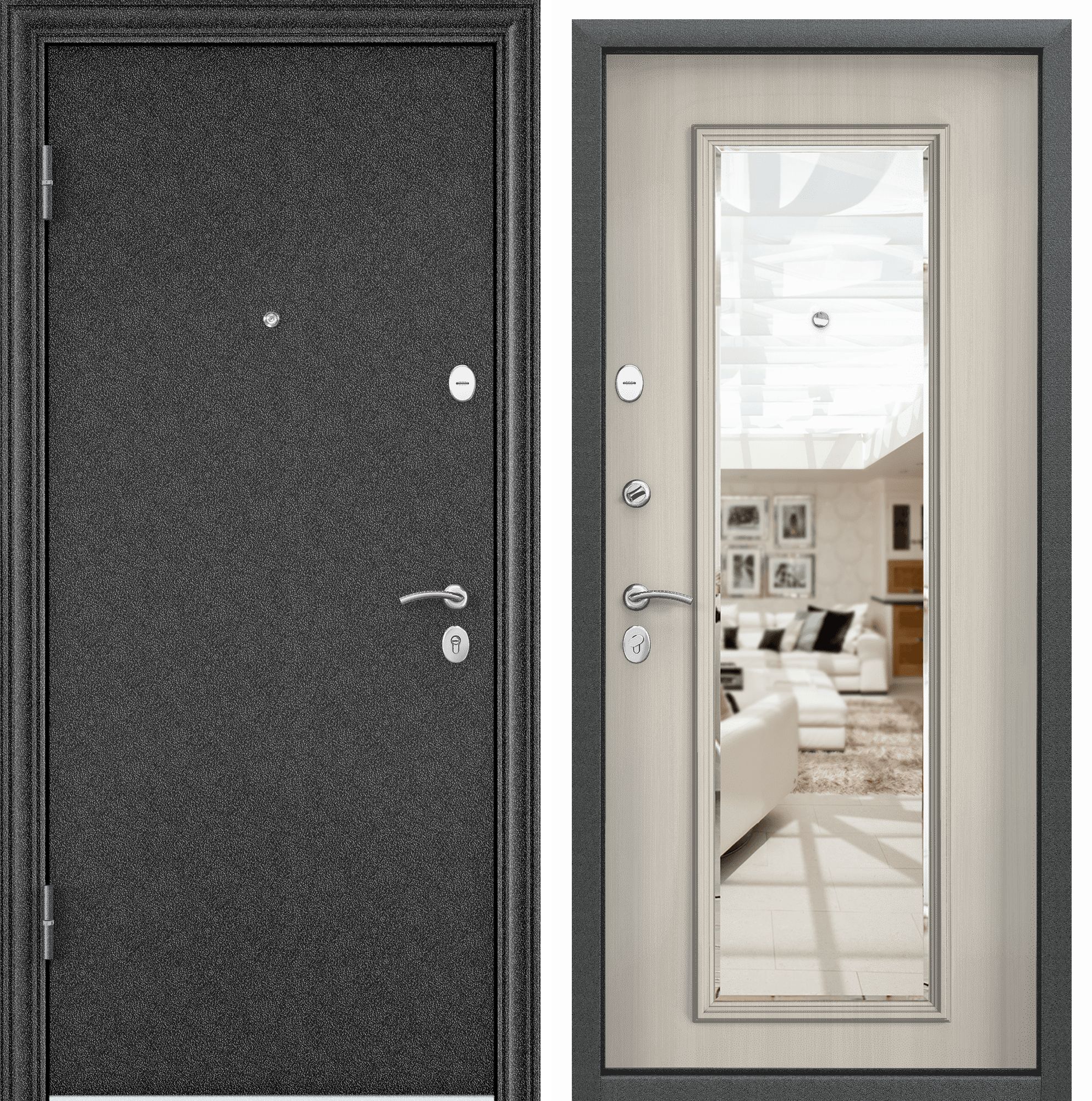 Дверь входная для квартиры металлическая Torex Delta-M 10 860х2050, левый, медь/бежевый