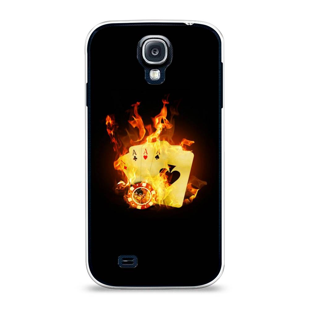 

Чехол Awog на Samsung Galaxy S4 / Самсунг S4 "Горящие карты", 23950-9