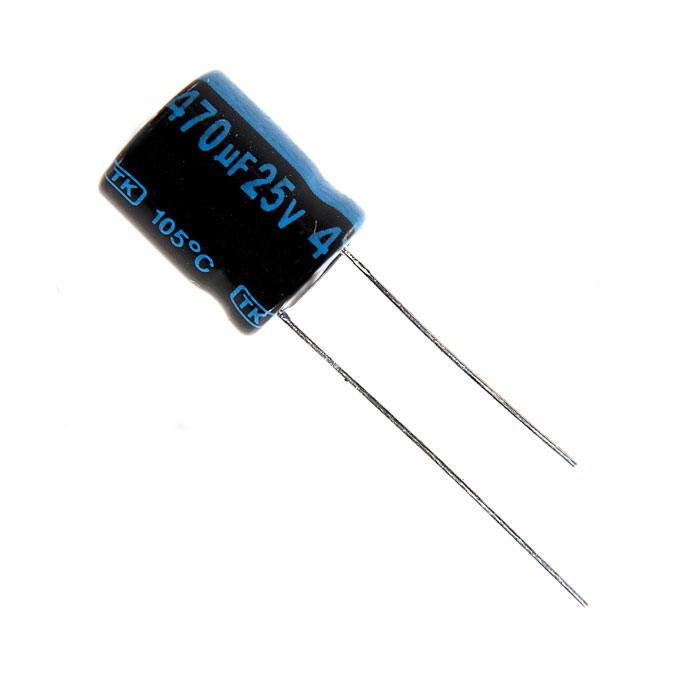 

Конденсатор электролитический Jamicon 470x25 8x14 TK 105C