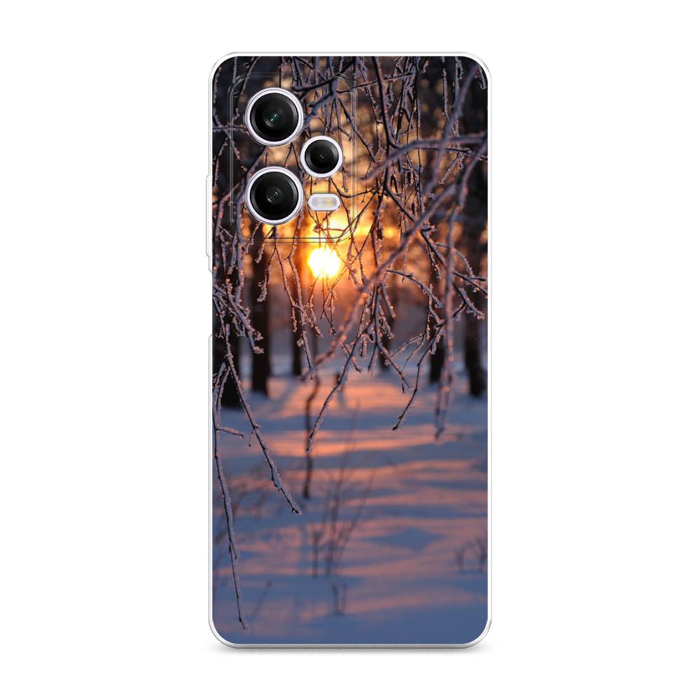 

Чехол на Xiaomi Redmi Note 12 Pro "Зима 7", Оранжевый;розовый;черный, 317050-2