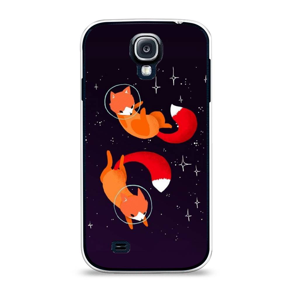 

Чехол Awog на Samsung Galaxy S4 / Самсунг S4 "Лисы космонавты", 23950-4